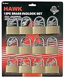 ToolUSA 12 Piece 50 mm真鍮南京錠セット: lock-17305 60-mm B0013VL1BC