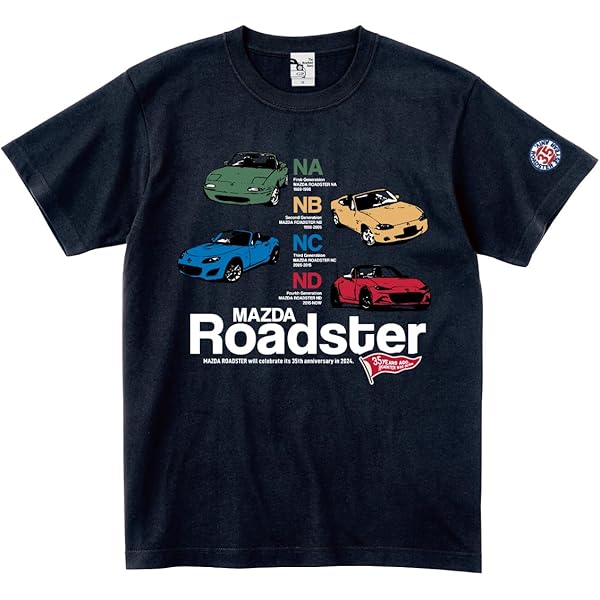 【ロードスター】kaja 長袖Tシャツ（ホワイト） Amazon | [The Roadster Story] マツダ公式 ロードスター 35周年