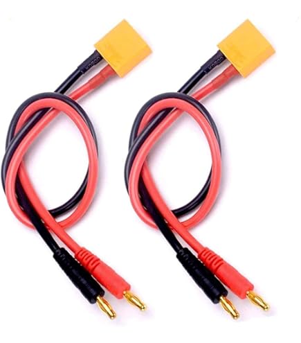 Amazon | FLY RC JST充電ケーブルワイヤLipo部品への4 mm 4.0 mm男性