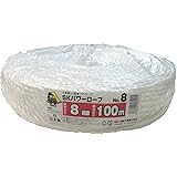 信越工業 結束紐 SKパワーロープ No8 白 8mm×100m