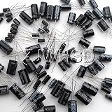 (1uF ~ 2200uF) 25種類 125個 各5個 アルミ 電解コンデンサー 電解 キャパシター オリジナル キット セット