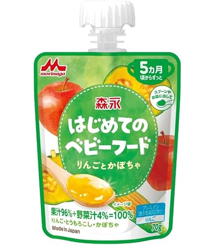 Amazon | 森永乳業 オーガニックのベビーフード りんごとにんじん 70g 