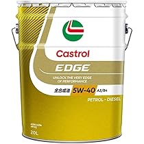 Amazon | Castrol(カストロール) エンジンオイル 5W-40 EDGE API SQ