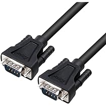 1m　RS232C ストレートケーブル　シリアルクロス　オス・メス　BK 16個 たのめーる】StarTech.com RS232C シリアルストレートケーブル