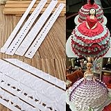 私の家族 4 個入心花ストレート フリル フォンダン ケーキ型プリンター カッター ビスケット、クッキー型