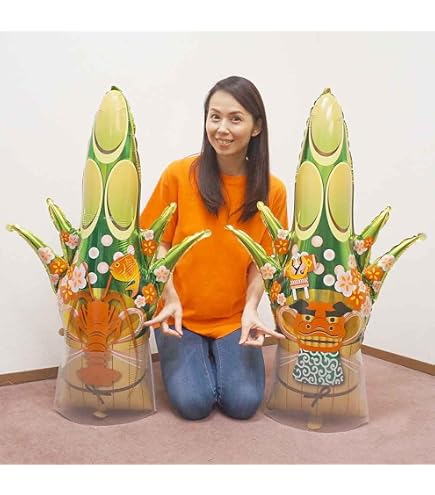 Amazon.co.jp: お正月装飾 門松風船（2枚セット）/飾り ディスプレイ