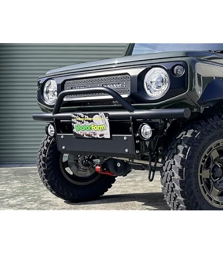 Amazon | JB64 JB74 JC74 ジムニー 6段可変スキッド牽引ハーフバンパー