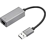 Amazonベーシック イーサネットアダプター USB3.0ギガビット アルミニウム製 5.0×2.1×1.5cm グレー