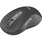 Logicool Signature M750LGR ワイヤレスマウス ラージ グラファイト Bluetooth Logi Bolt Unifying非対応 windows mac iPad Android Chrome OS スクロールホイール 無