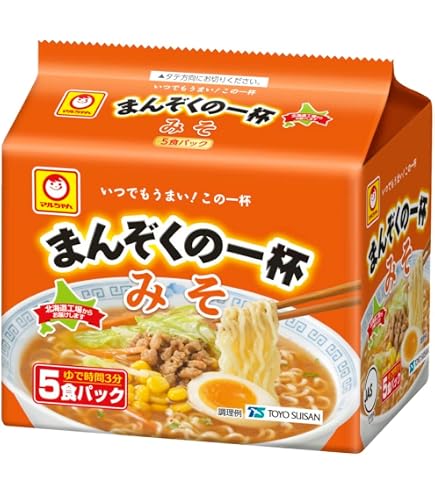 Amazon.co.jp: マルちゃん みそ味ラーメン 袋 5食パック : 食品・飲料