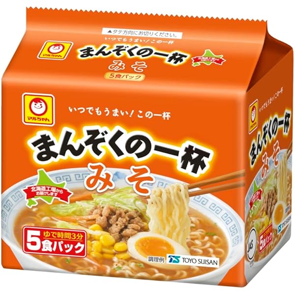 Amazon.co.jp: マルちゃん まんぞくの一杯 しょうゆ (83g×5食