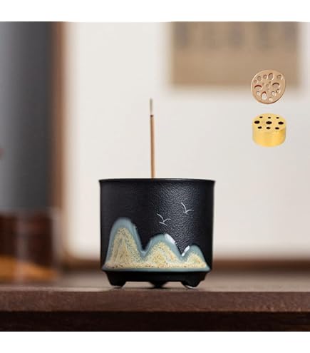 Amazon.co.jp: Zvaiuk 山 滝 香炉 バックフォール お香ホルダー 山 川