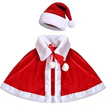 Amazon.co.jp: [EOZY] クリスマス ケープ マント サンタコス ポンチョ