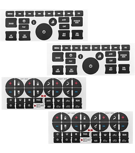 A/C Button Repair Decal Sticker For Audi A2 / A3 8L – Dash Switch Replacement