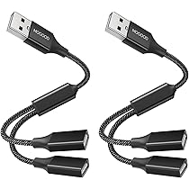 Amazon.co.jp: MOGOOD USB分岐器 Yケーブル USB1進2出アダプタ充電