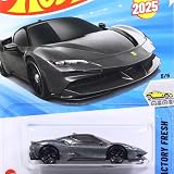 HW 2025 ＃191r フェラーリ SF90 ストラダーレ グレー ＜New for 2025＞ [並行輸入品]
