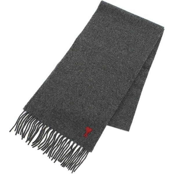 Amazon | [AMI PARIS] [アミ パリス]マフラー ライトグレー TAUPE