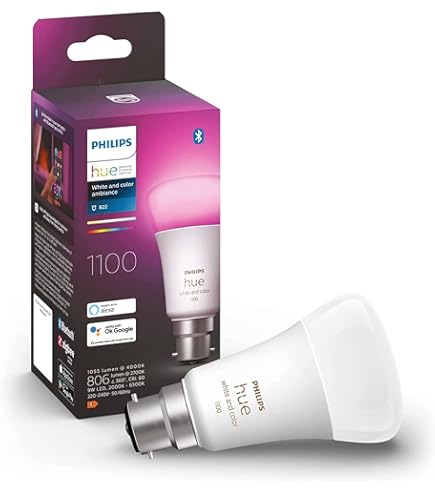 Philips Hue White and Colour Ambiance Smart Light Bulb 2