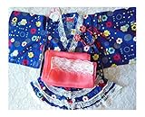 着物ドレス 浴衣ドレス 浴衣ドレス 5点セット 90/95/100/110/120CM 全7柄 牡丹 水玉リボン柄 可愛さ 際立つ 和柄 レース 盆踊り 子供 オリジナル浴衣 セット お祭り ゆかたセ