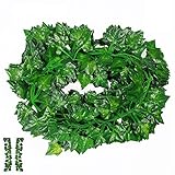 Scorpiuse1_jp 観葉植物 アイビー 壁掛け インテリア アンティーク 雑貨 造花 人工 フェイク 壁掛 グリーン 緑 植物 吊り (12本)