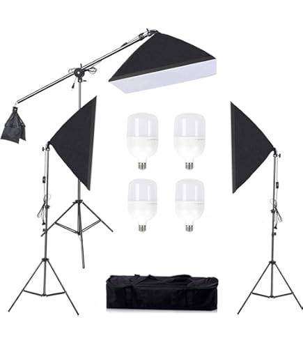 Amazon | ソフトボックス 撮影 照明用 50x70cm 写真照明用セット135W