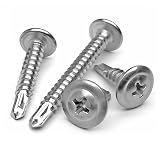 シンワッシャー ドリルねじ ステンレス ピアスビス 鉄板ビス M4.2 13mm 16mm 19mm 25mm シンワッシャードリルねじセット340本 (シン4.2H50-30本)