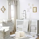 Gold Dot and Chevron 5 Piece Baby Crib Bedding with Bumper by The Peanut Shell by The Peanut Shell