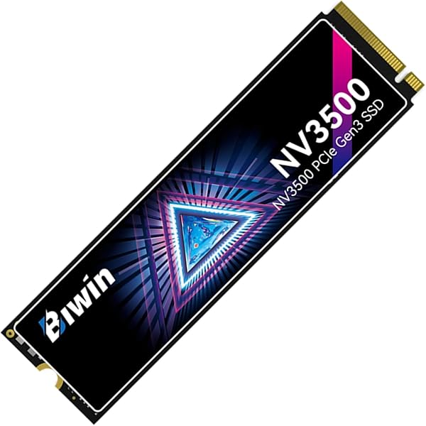 Biwin NV3500 512GB SSD NVMe M.2 Type 2280 PCIe Gen3×4 Max Read: 3500MB/s (R:3500MB/s, W:3000MB/s) Internal SSD High Durability Single-sided Mounting Type 5-Year Manufacturer Warranty - 1