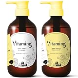 【セット】Vitaming バイタミング シルキーリペア・シャンプー トリートメント V1 480ml マンダリン&ピオニーの香り ビタミン 毛髪補修