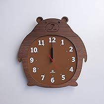 Amazon.co.jp: ヤマト工芸 Clock Zoo 掛け時計 クマ YK14-003