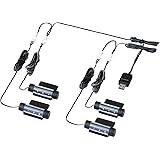 セイワ(SEIWA) 車内用品 USBフロアライト4連タイプ イルミネーション USB電源 F335 高輝度ブルーLED使用 照射角度調整可能 光量調節機能付き