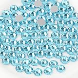 Beadsland（ビーズランド）1440ピースフラットバック ラインストーンネイルアート クラフト用 ノン・ホットフィックス、アクアマリン、SS16、3.8-4.0mm