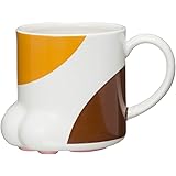 サンアート かわいい食器 「 猫の手の肉球 」 三毛ねこ マグカップ 250cc 白 SAN2235-3