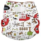 Imagine Baby Products Stay Dry All-in-One Hook and Loop Diaper, Barnyard Jam by Imagine Baby Product
