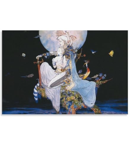 Amazon.co.jp: 天野喜孝 Yoshitaka Amano 芸術 イラスト 印刷 ポスター