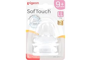 PIGEON SOFTOUCH NIPPLE 2PC LL