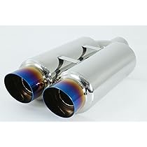 z34 ckv36用　BeFree製　二本出し砲弾マフラー　チタン発色 z34 ckv36用BeFree製二本出し砲弾マフラーチタン発色