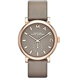 MARC BY MARC JACOBS マークバイマークジェイコブス 腕時計 Baker ベイカー グレー/ピンクゴールド×グレーレザーベルト MBM1266 [並行輸入品]