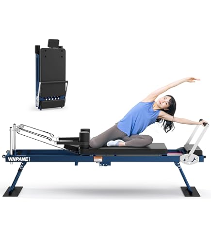 Amazon.co.jp: 折りたたみ式ピラティスリフォーマーマシン機器 家庭用