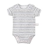 Baby Nest ベビー服 プリント 半袖ボディースーツ ロンパース 女の子 男の子 コットン100% 6-9M