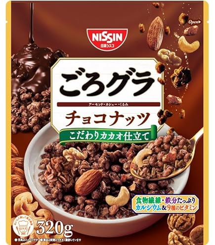 ごろグラ　チョコナッツ　合計6袋 Amazon.co.jp: ごろグラ 日清シスコ チョコナッツ 320g×6袋 : 食品
