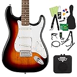 Squier by Fender Affinity Series Stratocaster Laurel Fingerboard White Pickguard 3-Color Sunburst エレキギター初心者14点セット【ミニアンプ付き】 ストラトキャスター スクワイヤー/スクワイア