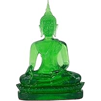 インド翡翠の仏像 甲州貴石細工『インド翡翠観音菩薩』ガラスケース付 | 東京書芸