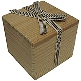 Amazon 高級 桐箱 贈答品用 木箱 ふた付き 小物入れ 高級 小箱 木製 オシャレ シンプル 保管 収納 贈答品用 職人 手作り ハンドメイド 木製 抹茶茶碗用 平蓋 真田紐付 収納用品 オンライン通販