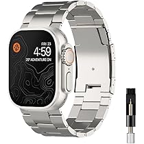 Amazon.co.jp: コンパチブル Apple watch バンド チタニウム