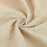 綿 麻 コットン リネン の 布 DIY 手芸用 綿 麻 生地 無地 単色 【長さ 1m 2m 3m 4m 幅155㎝】 (1ｍ,濃いベージュ)