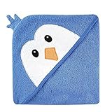 Luvable Friends Animal Face Hooded Towel, Blue Penguin by Luvable Friends [並行輸入品]
