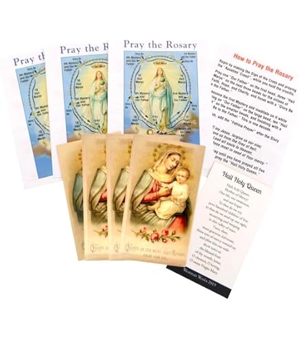 Rosary Prayer Card Rosary Bulk How To Pray The Rosary Guide - Glossy ...