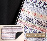 お出かけ時の急なおむつ替えに★　おむつ替えシート　【日本製】　防水マット　ファムベリー (ポーランドフラワー)