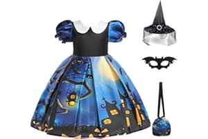 [Aywyl] ハロウィン クリスマス コスプレ 仮装 子供 女の子 ドレス 演出服 姫 魔女仮装 セットレス&帽子 クリスマス サンタ プリンセスなりきり ベビー 子供 キッズ 悪魔 ウィッチ ワンピース コスプレ 衣装 子供用 小学生 幼稚園 パフォーマンス キッズドレス 1-10歳